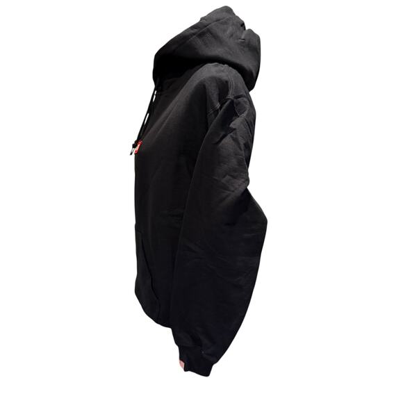 NWOT The Marathon Black Hoodie with Red Patch Size Small - Picture 6 of 9